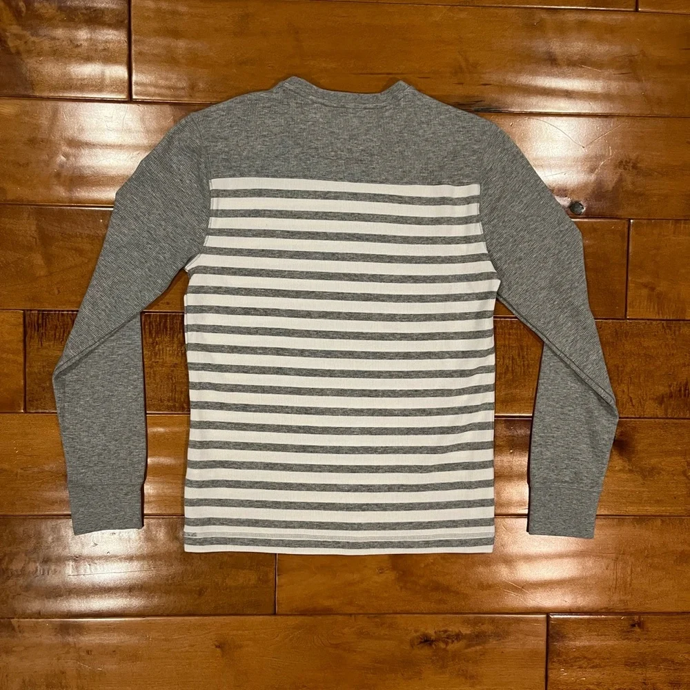 Banana Republic Gray Striped Men's Shirt